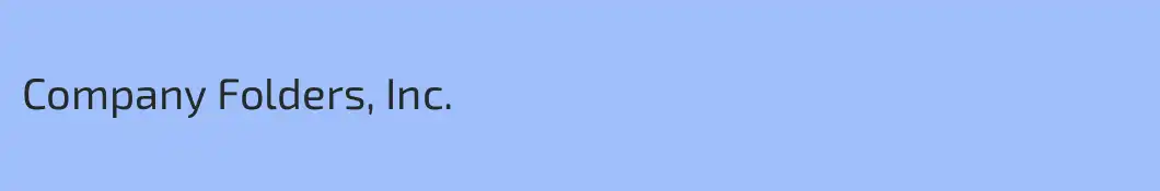 Company Folders, Inc.